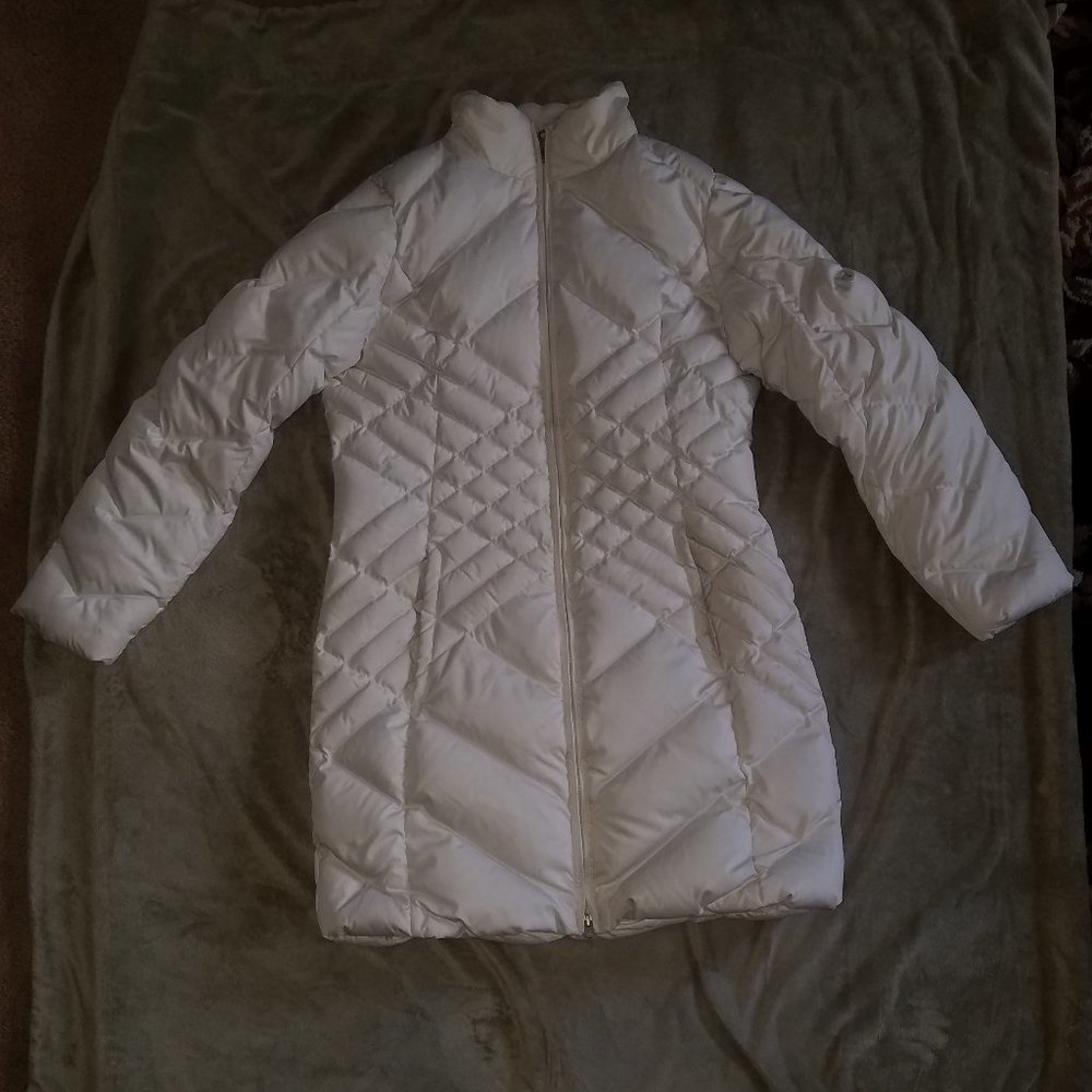 Eddie Baur down jacket with criss cross design - M